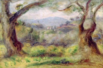 Landscape at Les Collettes, 1910 by Pierre Auguste Renoir